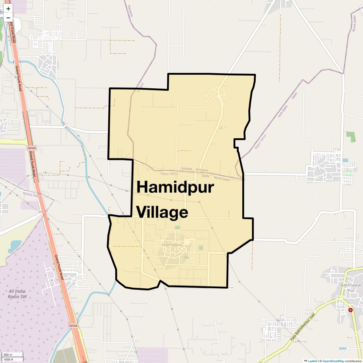 Check Time Travel of Hamidpur Village, Delhi