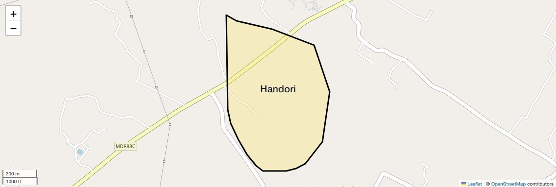 Location Map of Handori, Lucknow