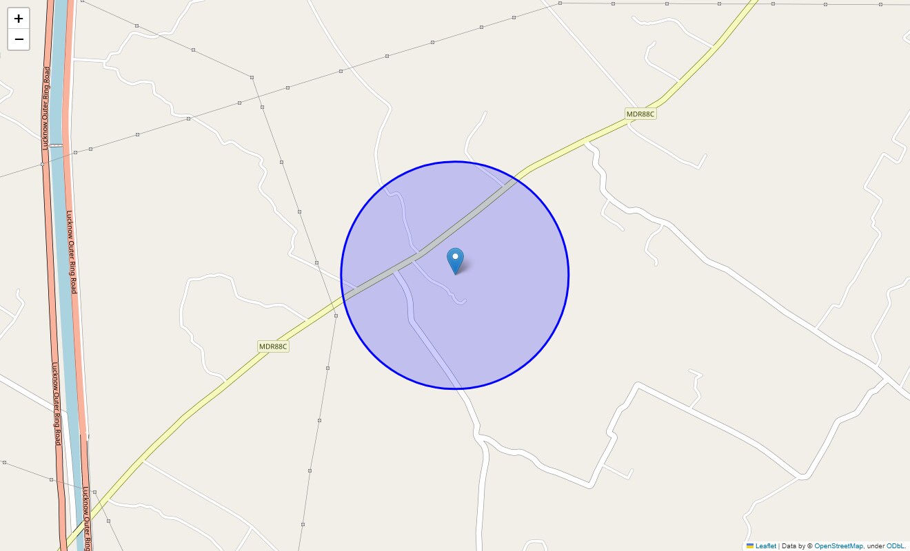 Location Map of Handori, Lucknow