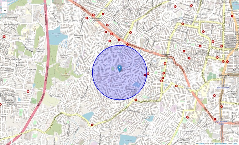 Location Map of Hanumagiri