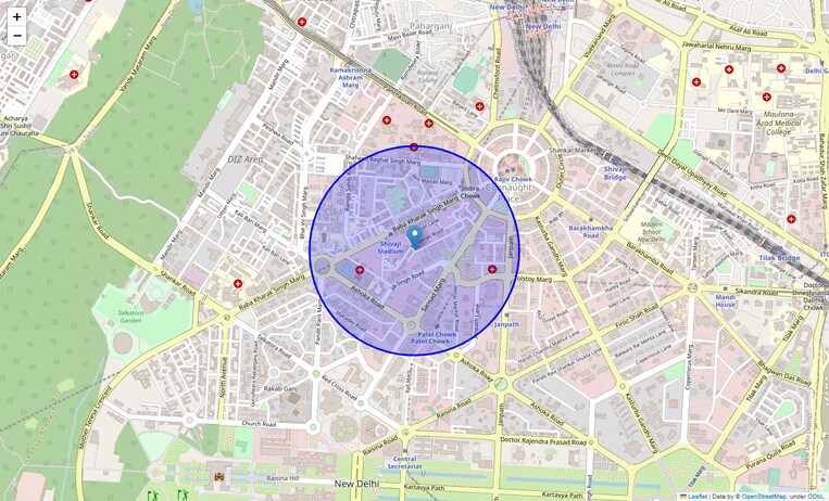 Location Map of Hanuman Road Area