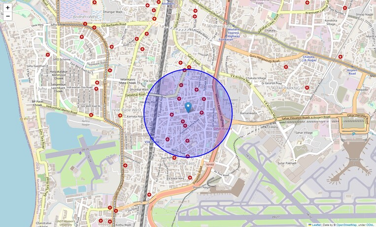 Location Map of Hanuman Road