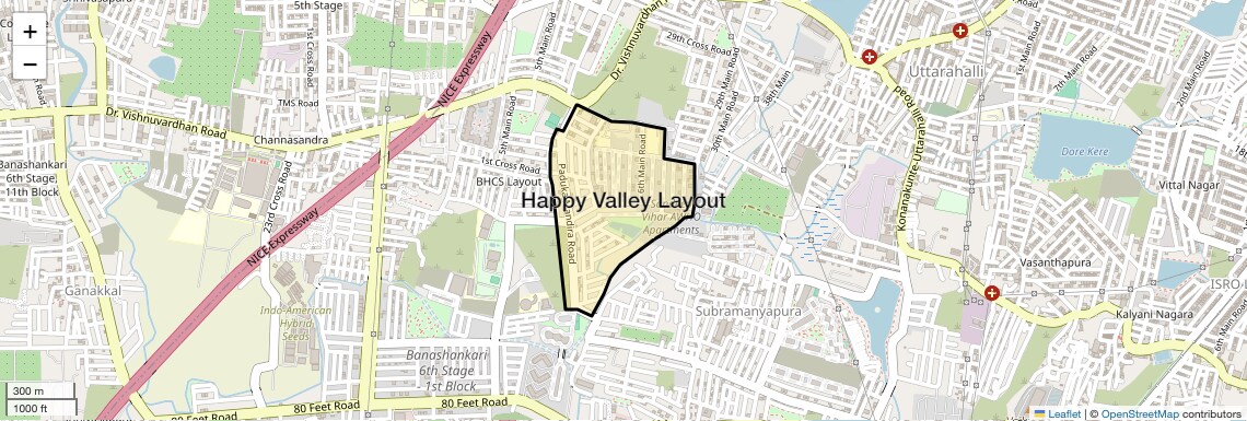 Happy Valley Layout,Bangalore