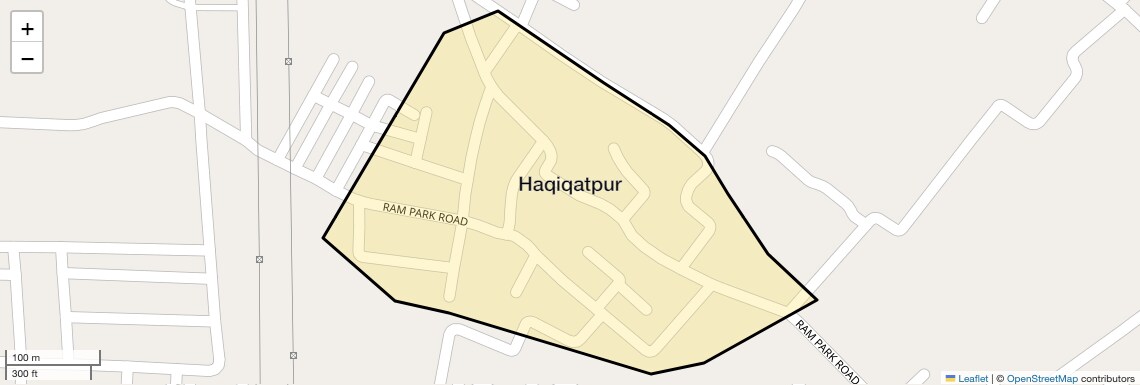 Location Map of Haqiqatpur, Ghaziabad