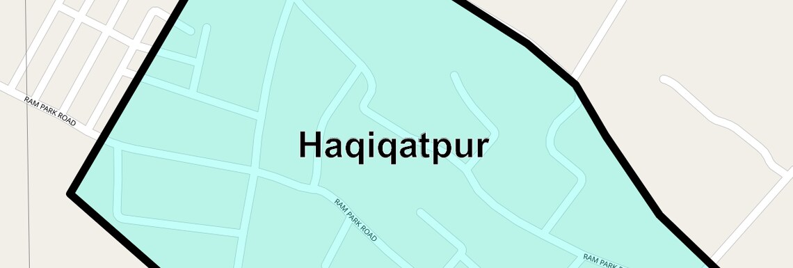 Location Map of Haqiqatpur, Ghaziabad