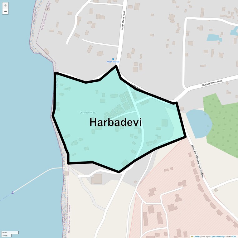 Location Map of Harbadevi