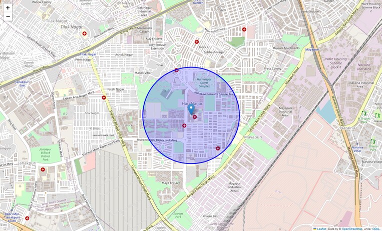 Location Map of Hari Enclave