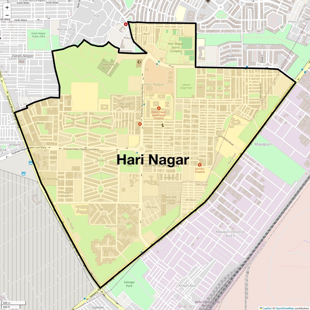 Check Time Travel of Hari Nagar, Delhi
