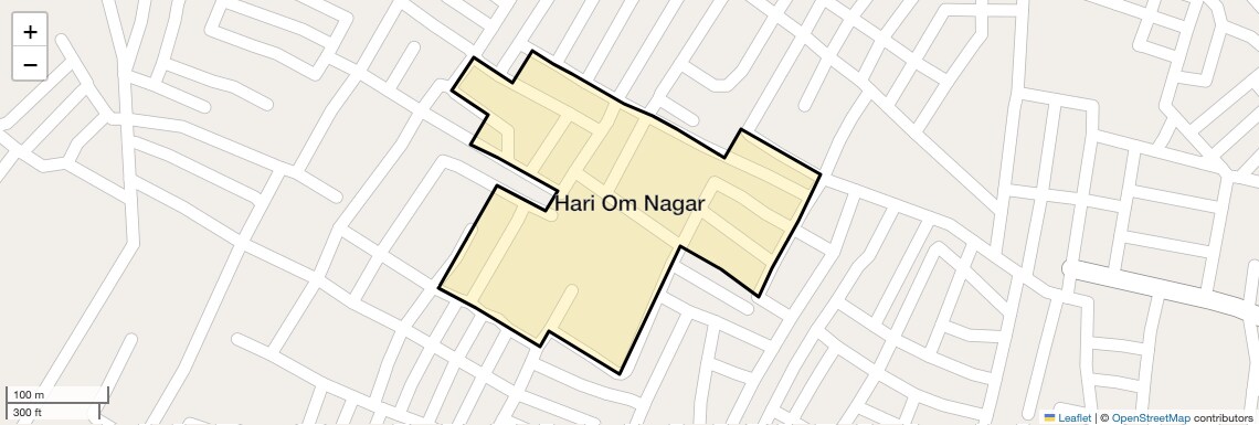 Location Map of Hari Om Nagar, Lucknow