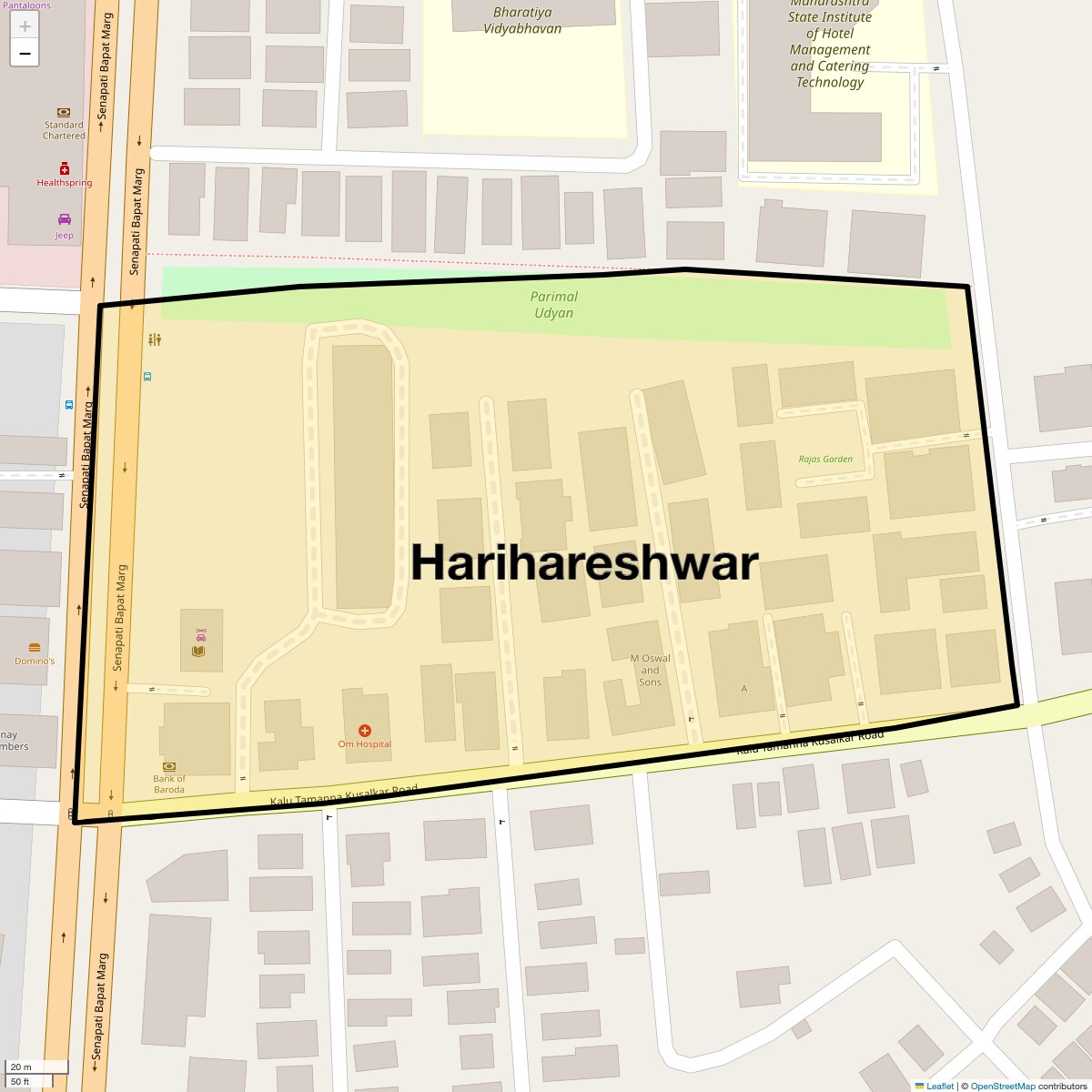 Harihareshwar Map