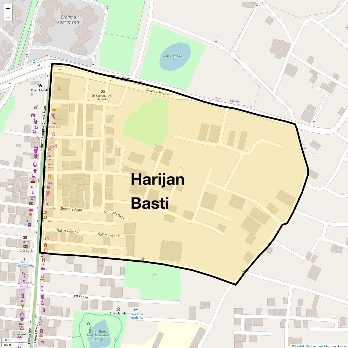 Check Time Travel of Harijan Basti, Delhi