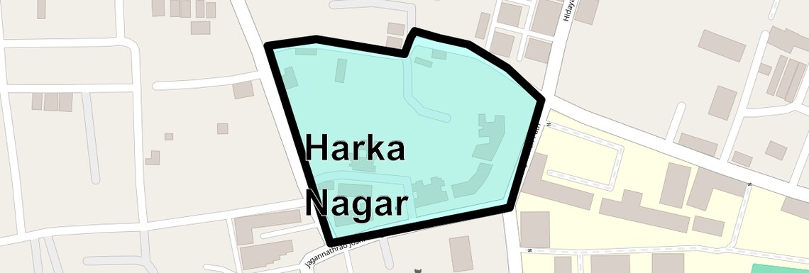 Location Map of Harka Nagar, Pune