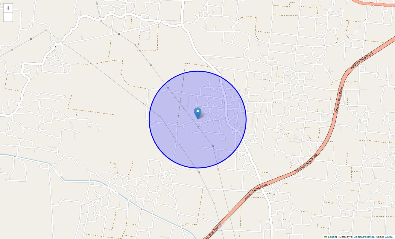 Location Map of Harsos, Varanasi