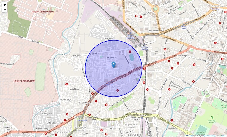Location Map of Hasanpura B