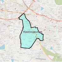 Hastinapuram Map