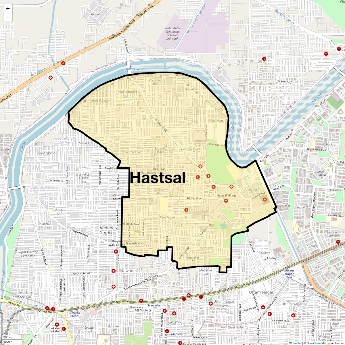 Check Time Travel of Hastsal, Delhi