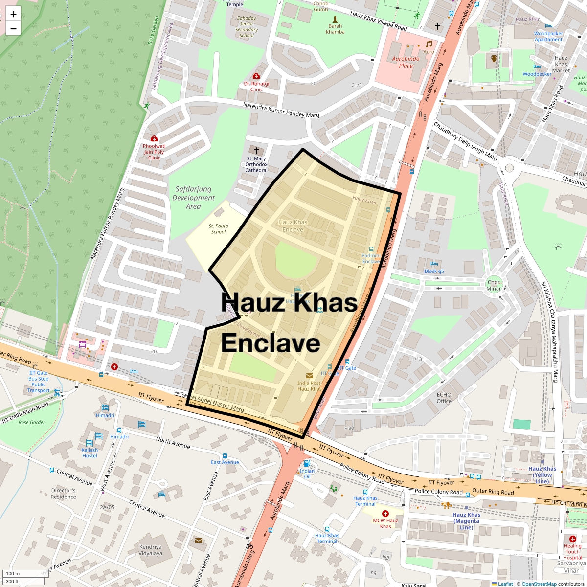 Check Time Travel of Hauz Khas Enclave, Delhi