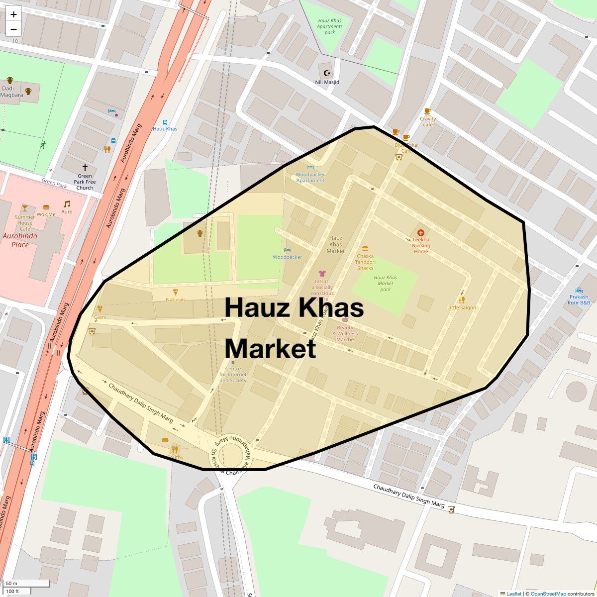 Check Time Travel of Hauz Khas Market, Delhi