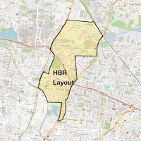 HBR Layout Map