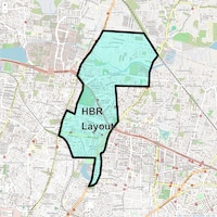 HBR Layout Map