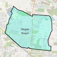Hegde Nagar Map
