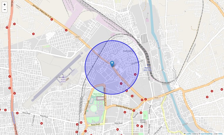 Location Map of Himatnagar