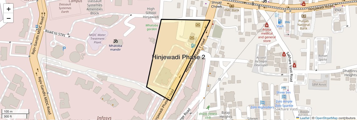 Location Map of Hinjewadi Phase 2, Pune