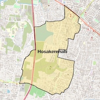 Hosakerehalli Map