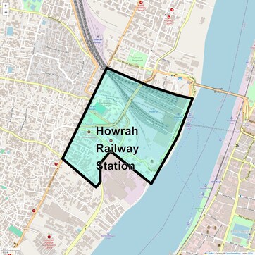 Location Map of Howrah Railway Station, Kolkata
