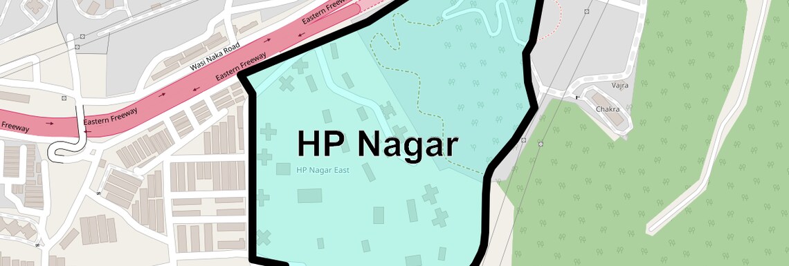 Location Map of Hp Nagar, Mumbai