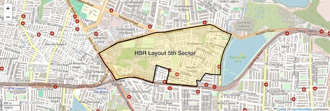 HSR Layout 5th Sector,Bangalore