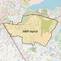 HSR layout Map