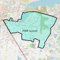 HSR layout Map
