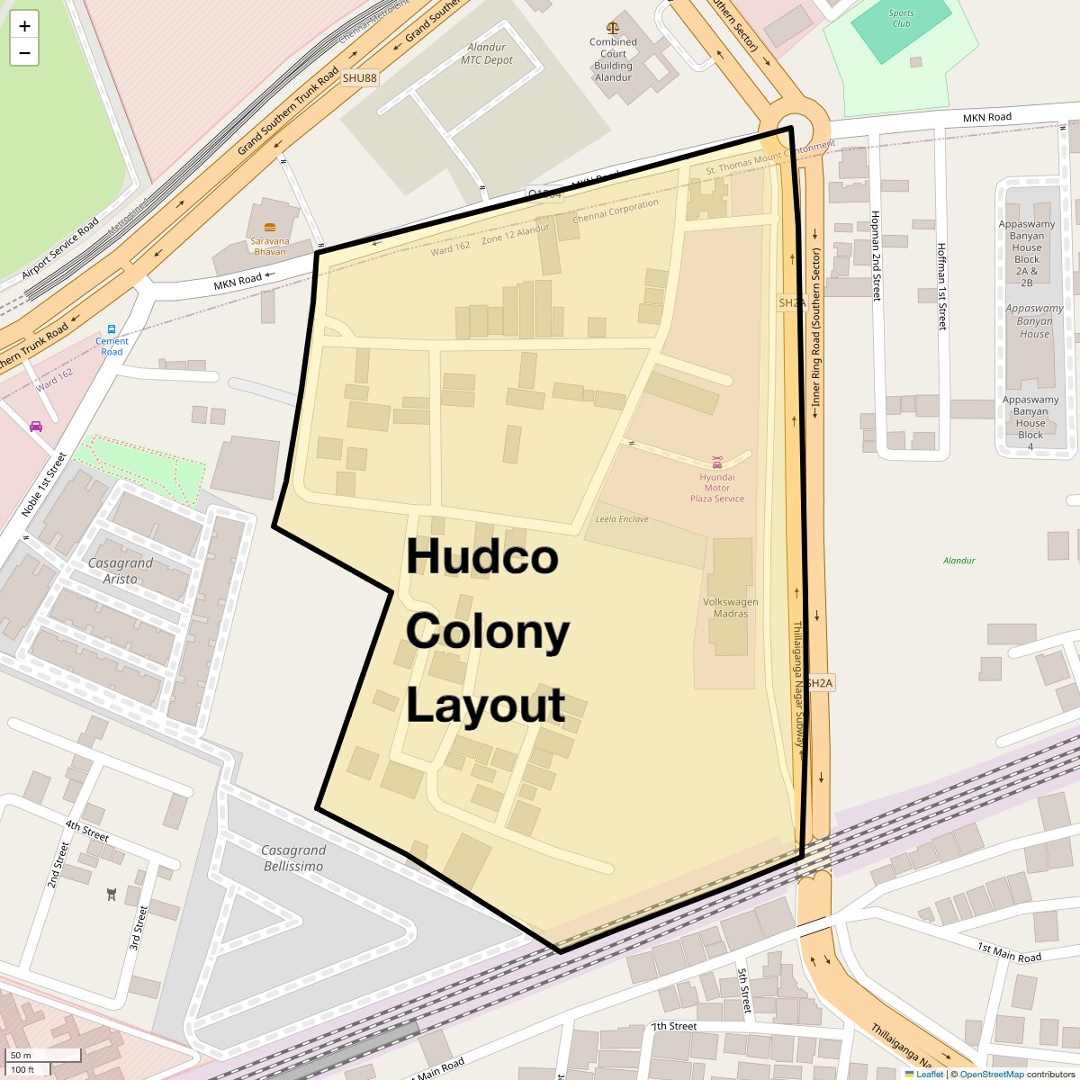 Hudco Colony Layout Map