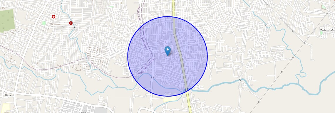 Location Map of Hudkeshwar Rd, Nagpur
