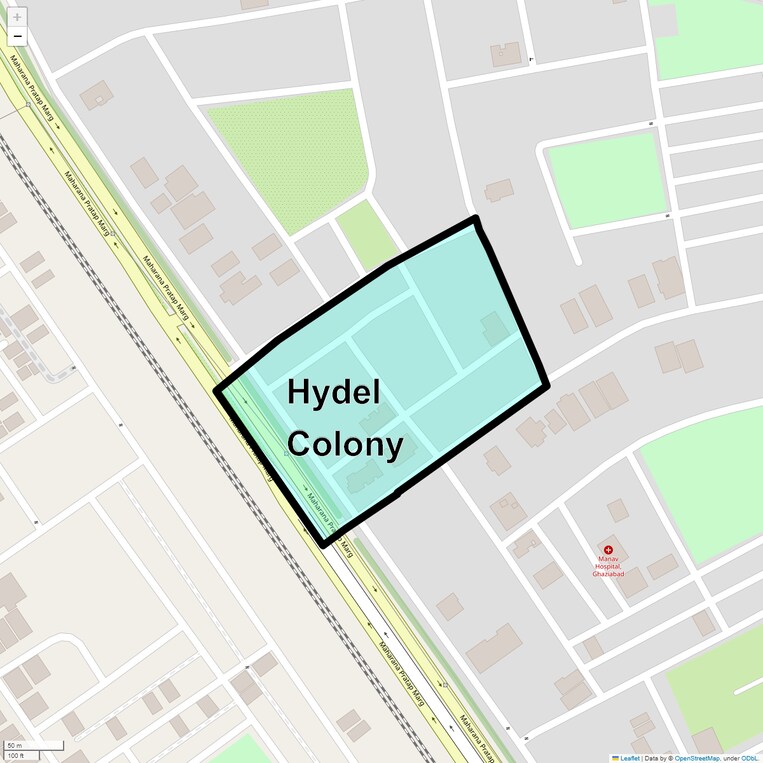 Location Map of Hydel Colony