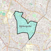 Hyderguda Map