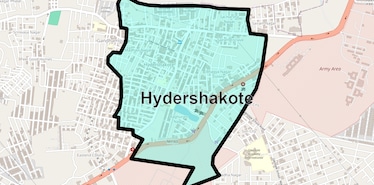 Location Map of Hydershakote, Hyderabad