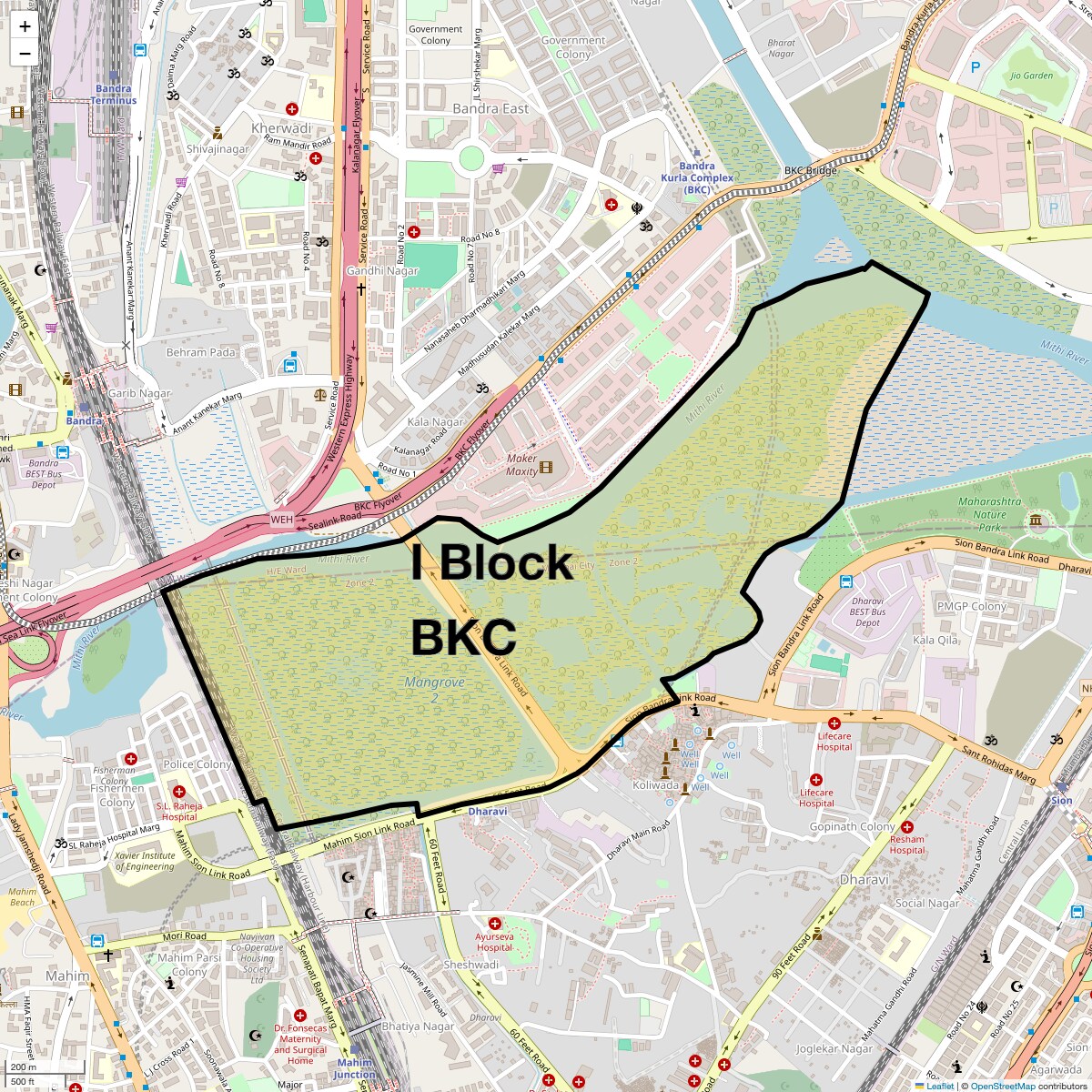 Check Time Travel of I Block Bkc, Mumbai
