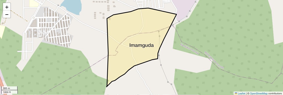Location Map of Imamguda, Hyderabad