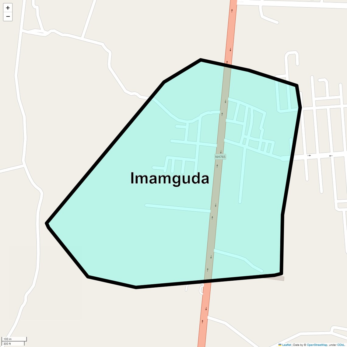 Location Map of Imamguda, Hyderabad