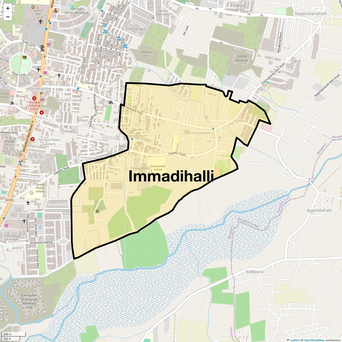 Immadihalli Map