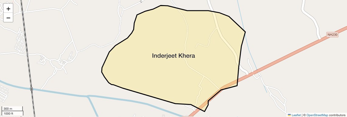 Location Map of Inderjeet Khera, Lucknow