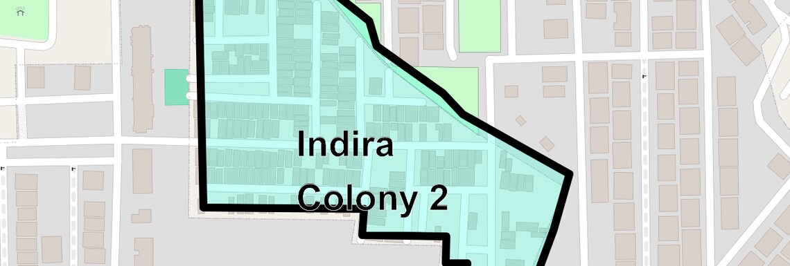 Location Map of Indira Colony 2, Gurgaon