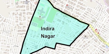 Location Map of Indira Nagar, Hyderabad