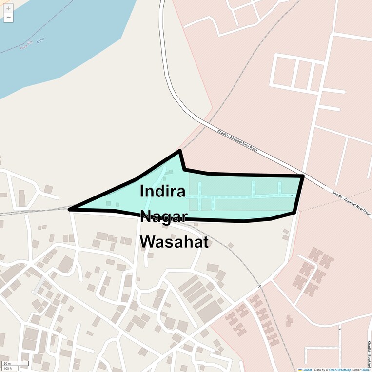 Location Map of Indira Nagar Wasahat