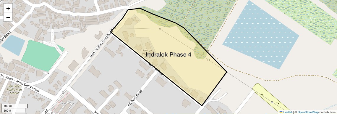 Location Map of Indralok Phase 4, Thane