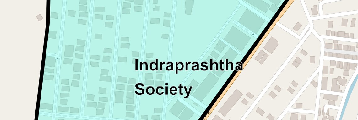 Location Map of Indraprashtha Society, Pune