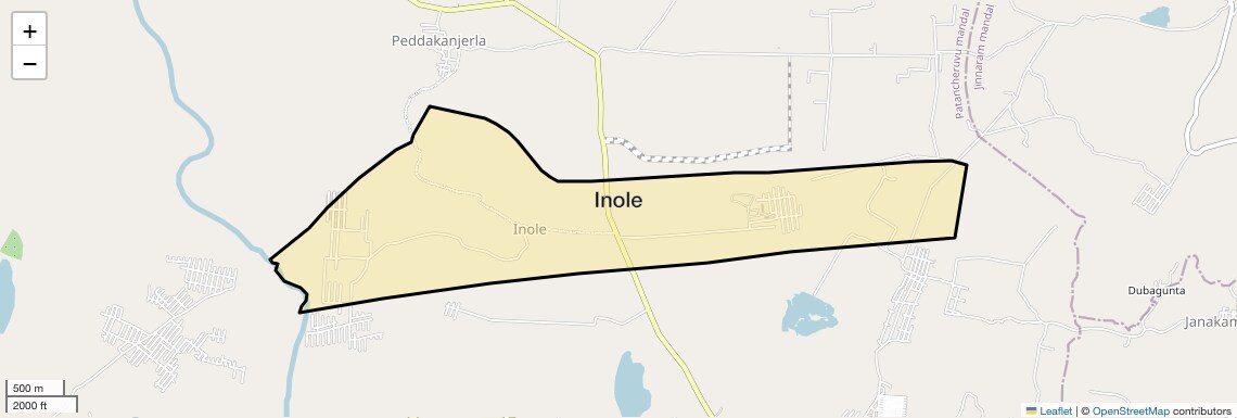 Location Map of Inole, Hyderabad