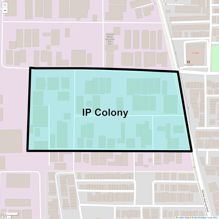 Location Map of Ip Colony